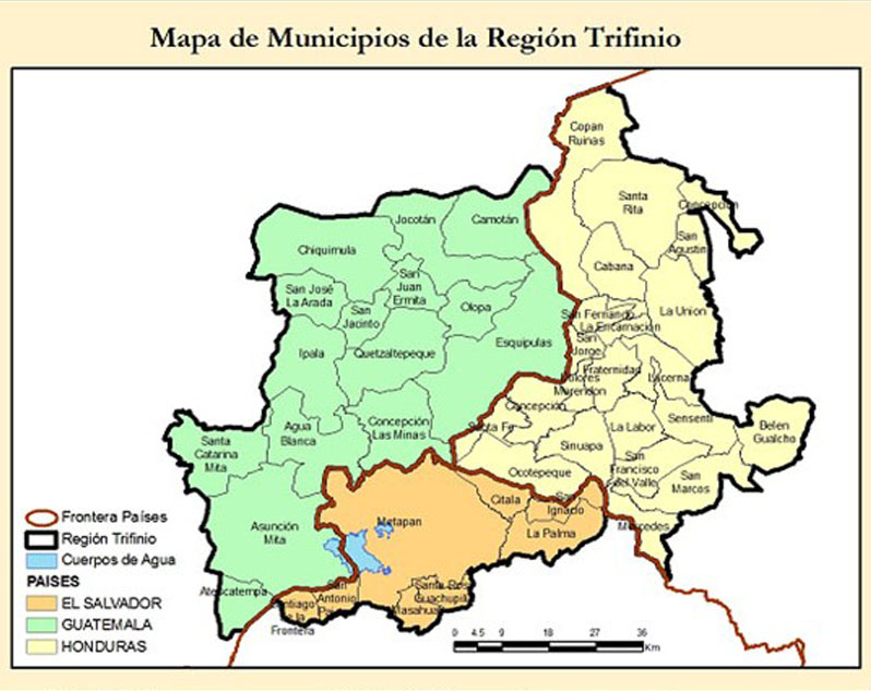 Mapa Región Trifinio